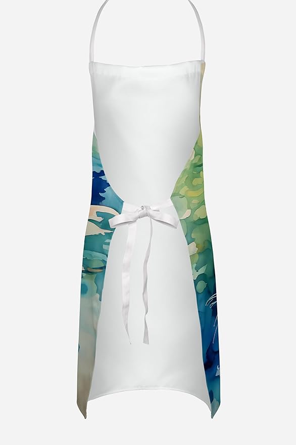 Caroline's Treasures Koi Fish Apron Cooking Kitchen Server Baking Crafts Gardening for Adult Women Men, Unisex, Large, Multicolor