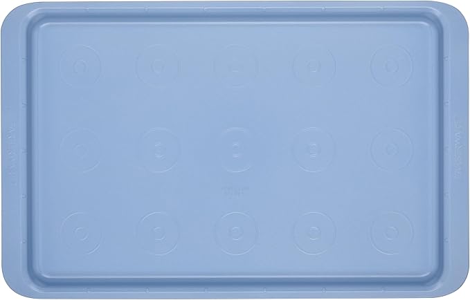 Farberware Easy Solutions Nonstick Bakeware Cookie Pan/Baking Sheet with Drop Zones and Portion Marks, 11 Inch x 17 Inch - Blue
