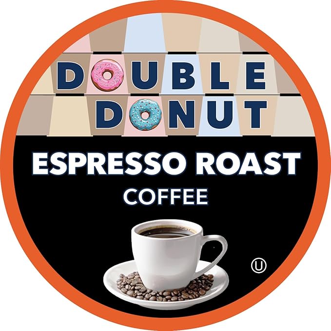 Espresso Coffee Pods Dark Espresso Roast Coffee,-Serve Pods for Keurig K Cup Brewer Machines,80 Count (Pack of 2)