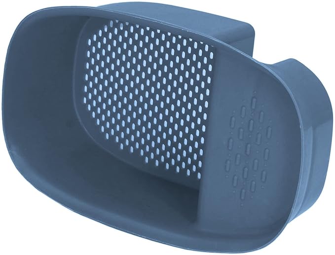 aqxreight Sink Drain Basket Household Saddle Shaped Mesh Strainer Kitchen Waste Vegetable Fruits (Blue)