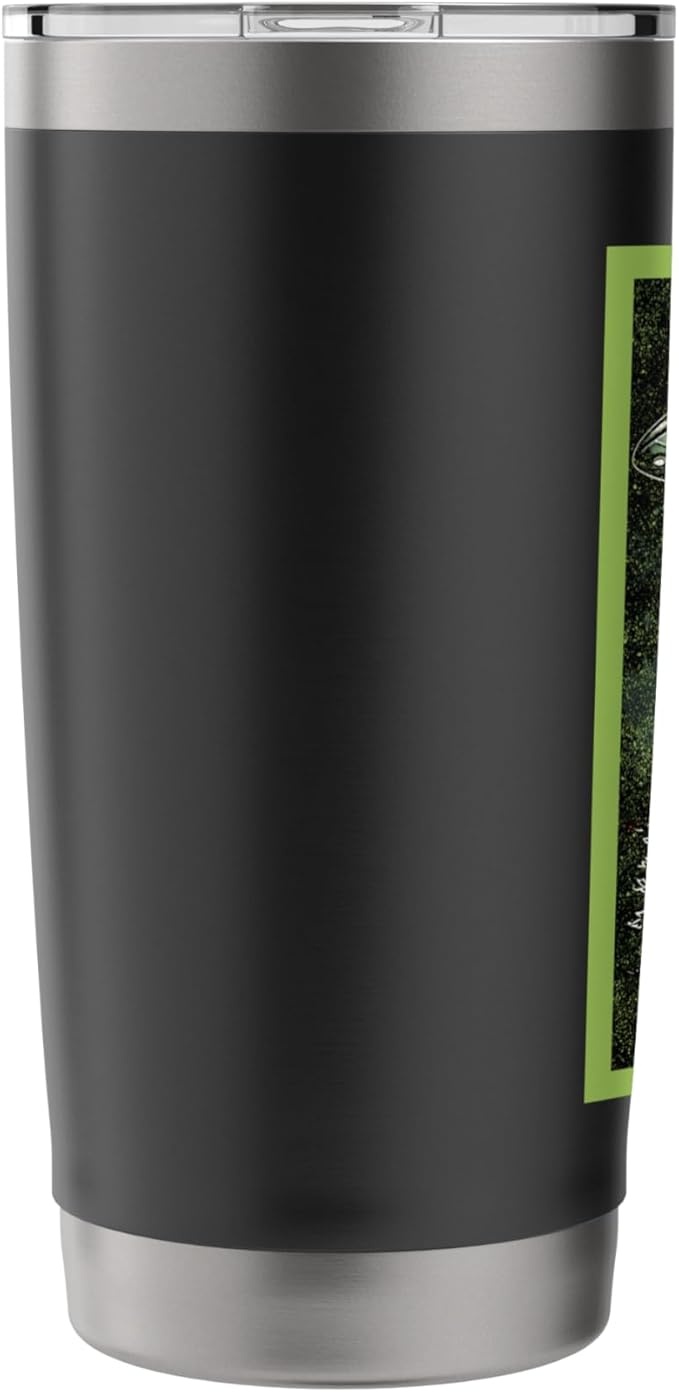 Vintage UFO Art Alien Abduction Graphic Flying Saucer Space Stainless Steel Insulated Tumbler