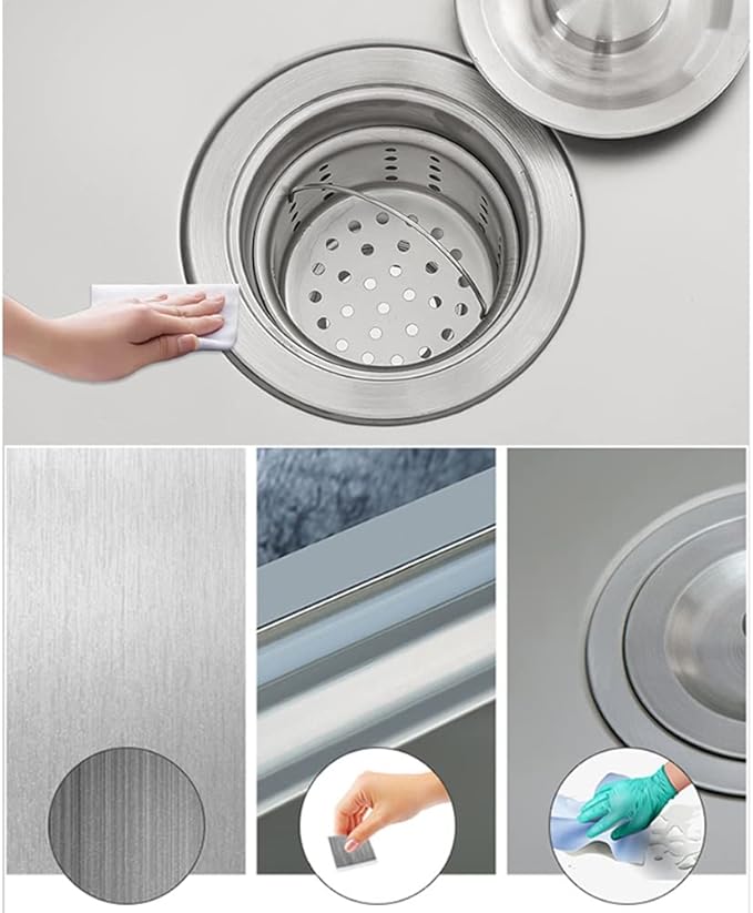 Wall Mounted Hand Sink - Stainless Steel Commercial Hand Washing Basin for Restaurant, Bar, Cafe, Salon & Spa, Home - with Bracket,Kitb-37x31cm