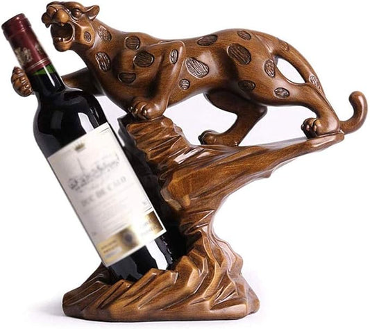Wine Holder Cheetah Style Wine Rack Personality Home Kitchen Restaurant Wine Rack Resin Countertop Cabinet Cellar Narrow