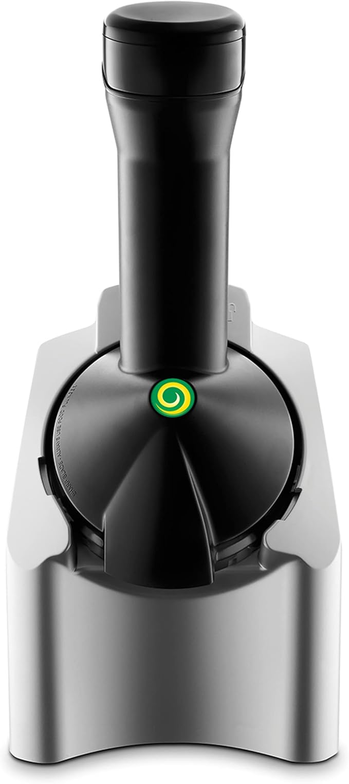Yonanas Classic Frozen Fruit Soft Serve Maker for Healthy Vegan and Dairy-Free Treats,200W Silver Machine with 36 Recipes,BPA Free,Easy to Clean,Quick and Simple to Use,(Pack of 4)