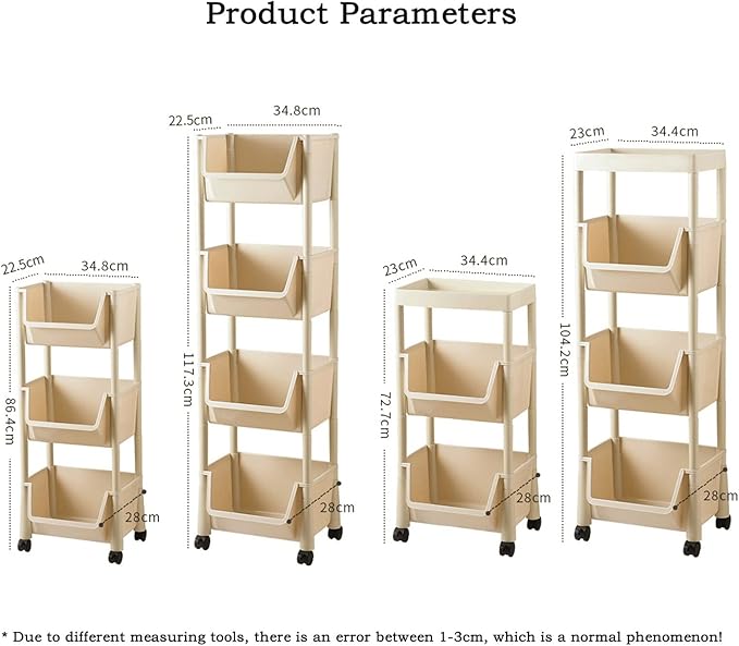 Kitchen Storage Rack Kitchen Plastic Vegetable Rack Floor-to-Ceiling Multi-Layer Vegetable Shelf Vegetable Basket Storage Basket Supplies Household Storage Shelves (Color : B) (1)