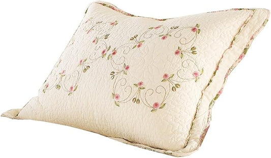 Modern Heirloom Collection Felisa Cotton Filled Bedspread, Standard Sham, 20 by 26-Inch
