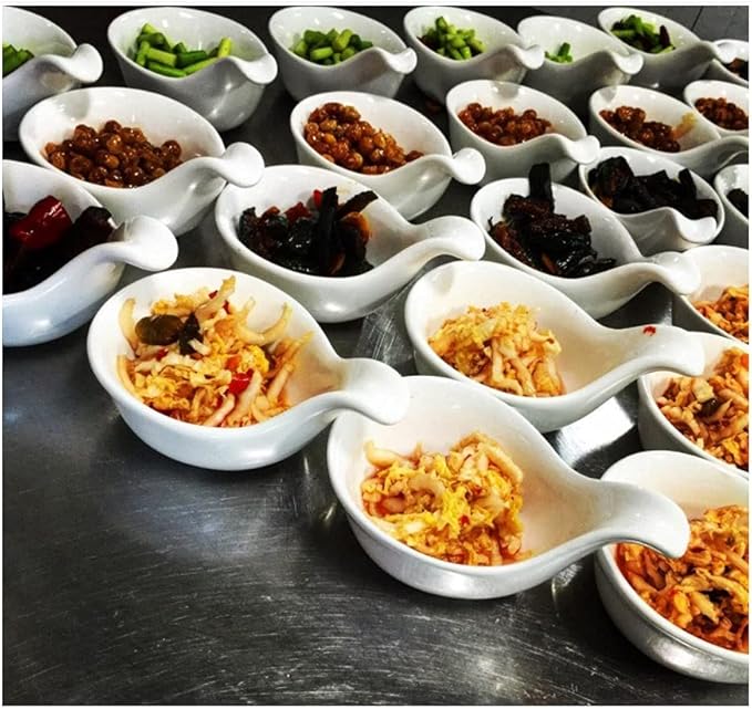 Dishes Cold Dishes, Flavor Dishes, Small Plate, Hotel Household Kitchen Tableware (Color : K) (F)