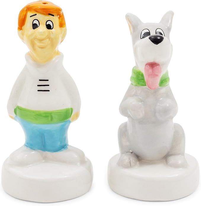Silver Buffalo The Jetsons George and Astro Ceramic Salt and Pepper Shaker