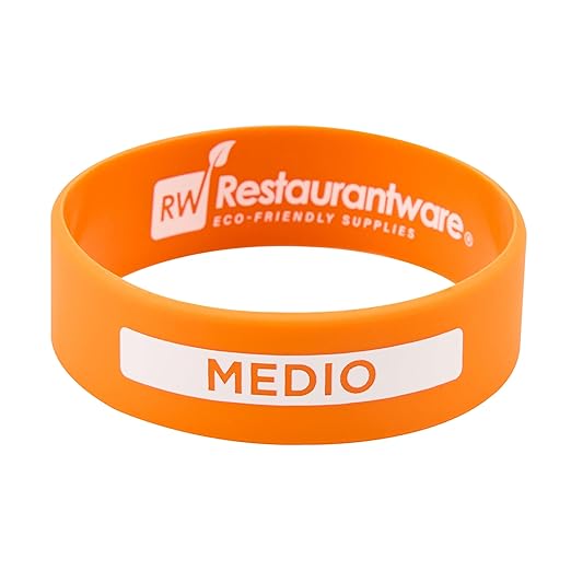 Restaurantware Silicone Squeeze Bottle Band 10 Count 2.75 Inch Dishwasher Safe Condiment Identification Band, Medium Orange Non-Slip Label Band for Condiment Labeling at Restaurants, Food Trucks