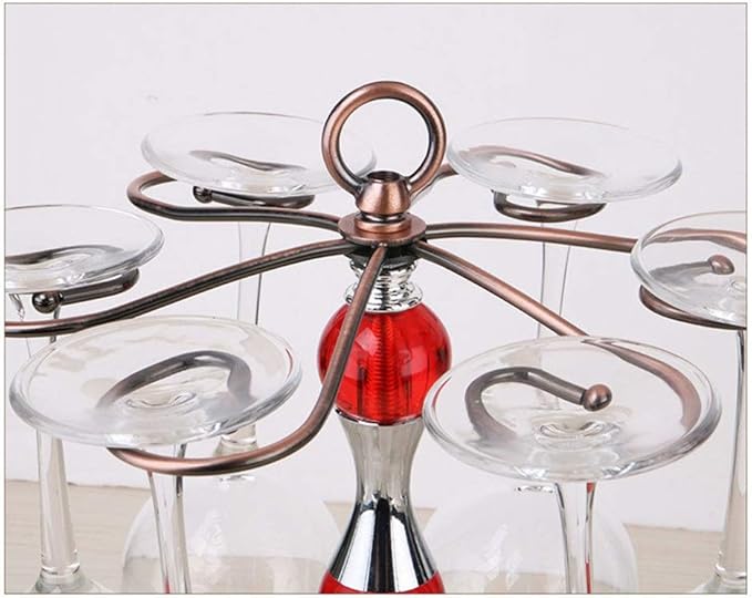 Wine Glass Rack Countertop Wine Glass Display Wine Glass Metal Goblet Rack Home Bar Decoration e for Kitchen Bar Pub (Color : Bronze Size : One Size)
