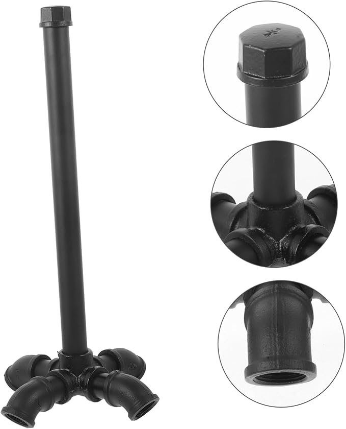 Operitacx Vintage Iron Paper Towel Holder Base Industrial Style Kitchen Roll Holder Countertop Paper Towel Stand for Farmhouse Decor