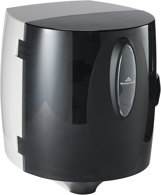 Universal Centerpull Paper Towel and Wiper Dispenser by GP PRO (Georgia-Pacific), Black, 54050, 10.25” W x 10.75” D x 12.625” H, 1 Dispenser