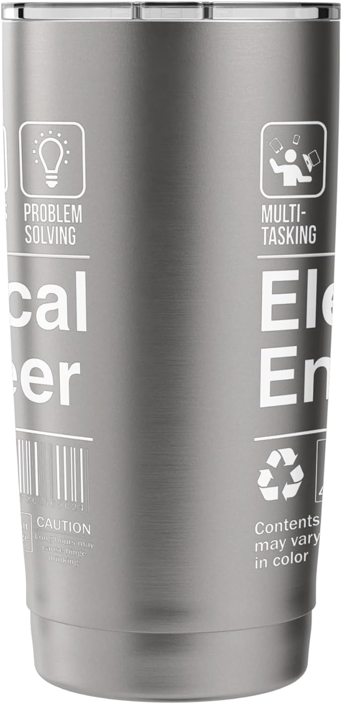 Electrical Engineer Funny Description Label Stainless Steel Insulated Tumbler