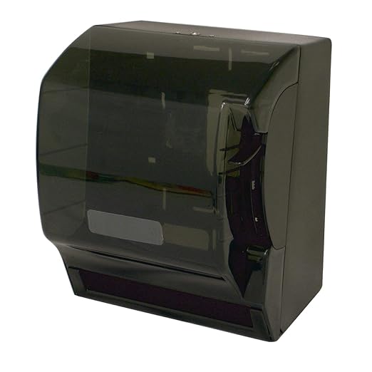 Thunder Group PLSTD393 Paper Towel Dispenser, 11" x 10-1/2" x 13-1/2", Square, Wall-Mount, Full-Swing Cover, Key-Lock, Plastic, Transparent