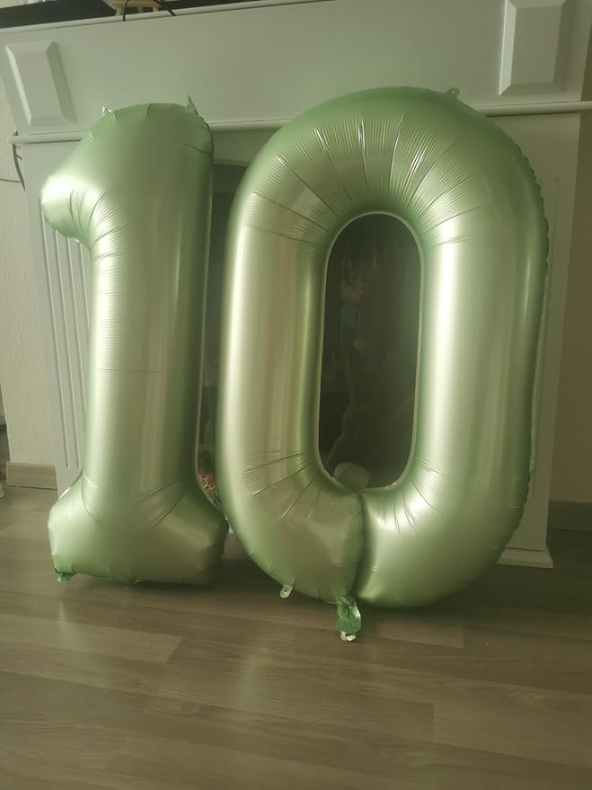Number 0 Balloons 40 Inch Olive Green Number Balloons for 10 20 30 40 50 60 70 80 90 100 Numbers Balloon Birthday Decorations Wedding Event Baby Shower