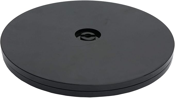 FixtureDisplays® 6" Black Plastic Spinner Lazy Susan Turntable Organizer for Spice Rack Table Cake Kitchen Pantry Decorating 16975-NEW-NF