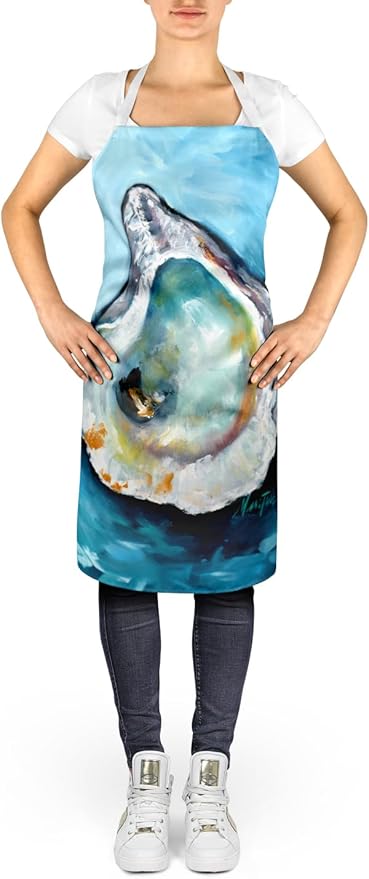 Caroline's Treasures J Mac Oyster Apron Cooking Kitchen Server Baking Crafts Gardening for Adult Women Men, Unisex, Large, Multicolor