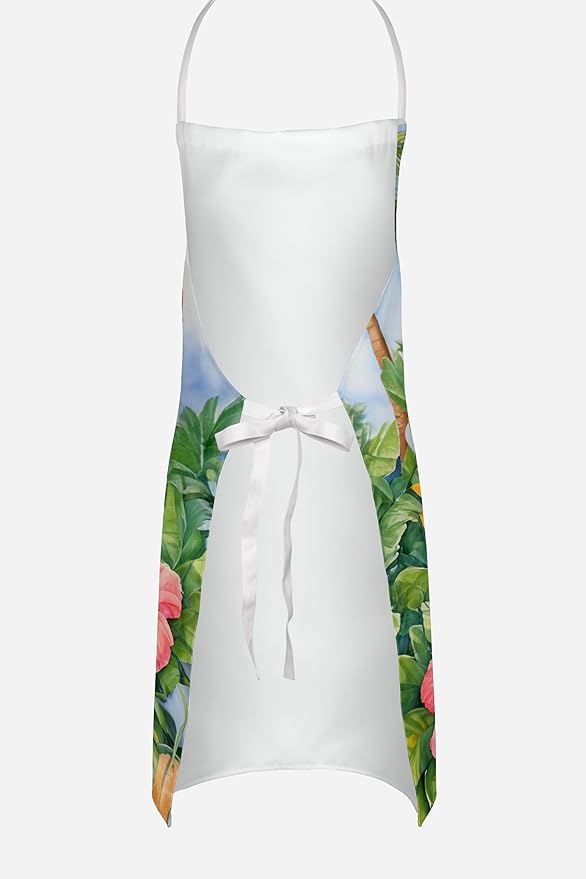 Caroline's Treasures Komondor Luau Apron Cooking Kitchen Server Baking Crafts Gardening for Adult Women Men, Unisex, Large, Multicolor
