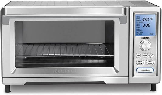 Cuisinart Chef’s Convection Toaster Oven, 1800-Watt Electric Oven with 15 Cooking Functions, Fits 13" Pizza, 9"x13" Baking Pan, and Full-Size Chicken, Nonstick Interior, TOB-260N1NAS, Stainless Steel