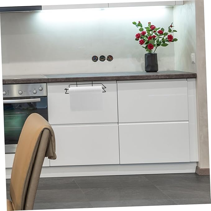 LIFKOME Door Paper Towel Holder Industrial Style Towel Rack for Rv Kitchen Camping Dormitory Laundry Room