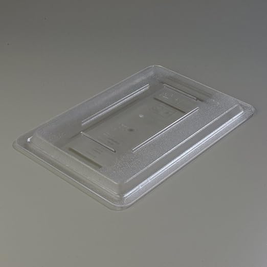 Carlisle FoodService Products Storplus Food Storage Container Lid with Stackable Design for Catering, Buffets, Restaurants, Polycarbonate (Pc), 18 X 12 Inches, Clear