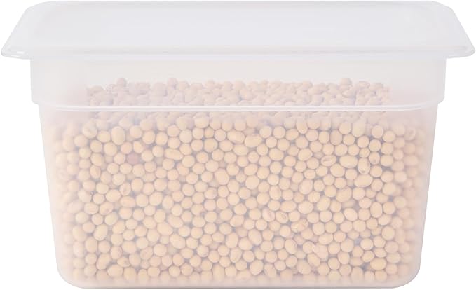 Restaurantware Food Storage Container 10 Pack of 10.3 x 6.2 x 5.9 Inches Plastic Stackable Storage Box White Reusable Label Container Dishwasher Safe For Restaurants And Kitchens