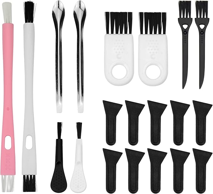 Brushes Scrapers Spoons Set for Herb Grinder Pipe Cleaners Tool Pollen Kit for Herb Grinder (21)