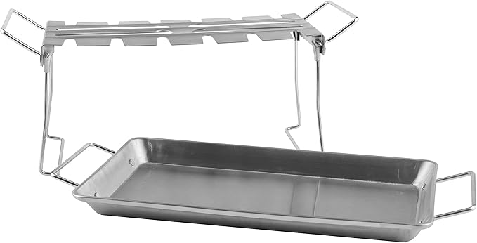 Chicken 12 Leg Hanger with 5-Pc. Grilling Essentials Kit