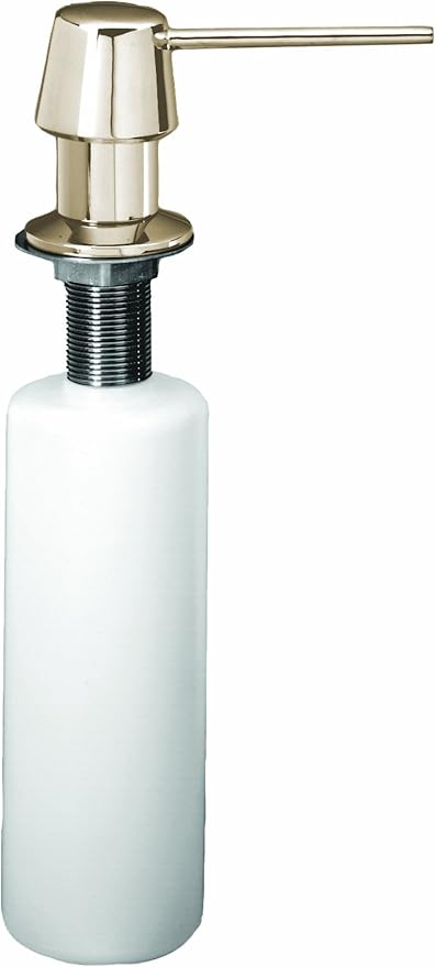 Westbrass Heavy Duty Kitchen Sink Soap/Lotion Dispenser, Polished Nickel, D2171-05