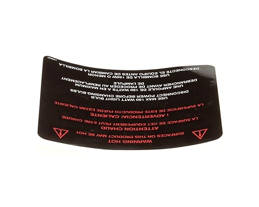 Henny Penny 74063 Bulb Screw Label-Hot, Surf/150W