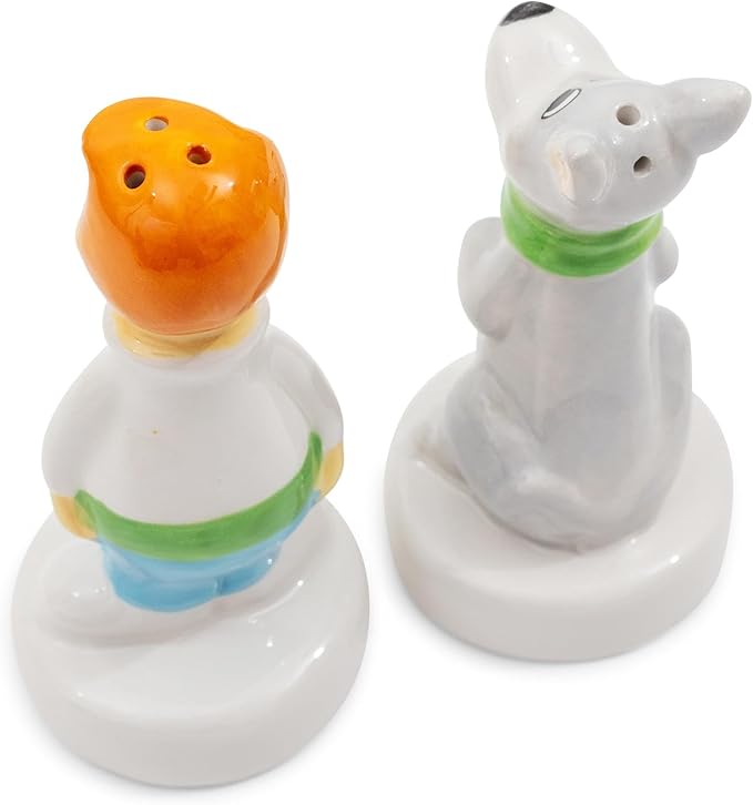 Silver Buffalo The Jetsons George and Astro Ceramic Salt and Pepper Shaker