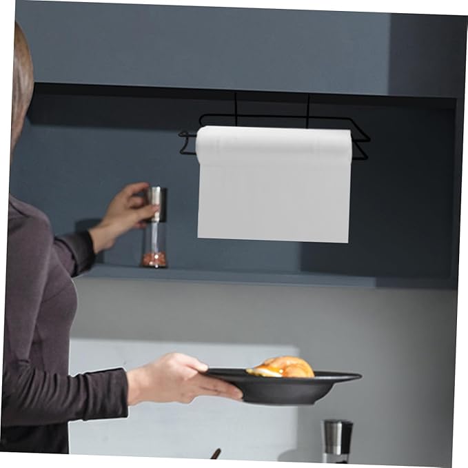 Zerodeko Wire Shelf Hanging Paper Towel Holder Industrial Towel Rack for Kitchen Rv Dorm Laundry Room Easy Install