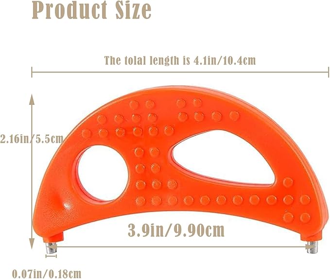 Crescent Tool Compatible for Jack Lalanne Power Juicer CL003AP E1188 E1189 MT1000 Juicer Replacement Parts (Orange)