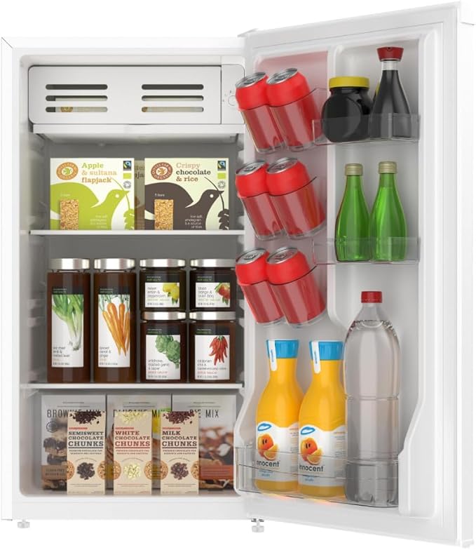ARCTIC CHEF Mini Fridge Compact Refrigerator, 3.2 Cu Ft, White