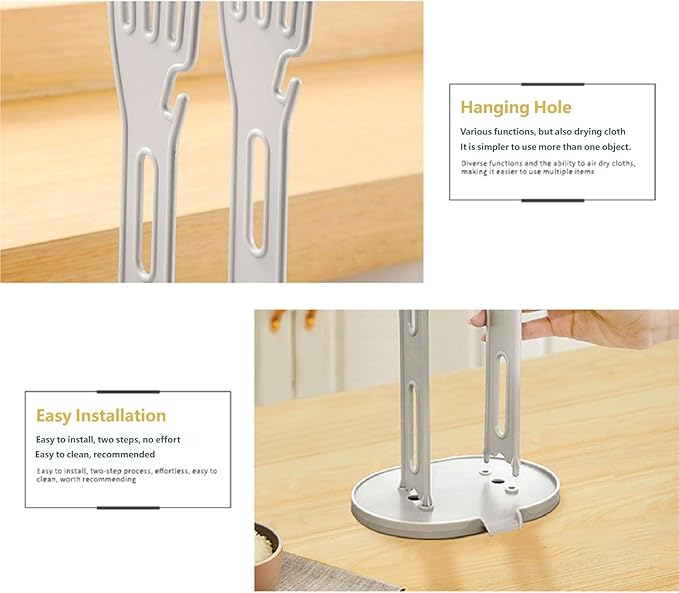 Strong Adhesive Suction Cup Mounted Kitchen Towel Holder with Removable Designs for Easy Installation and Relocation Kitchen Towel Planner