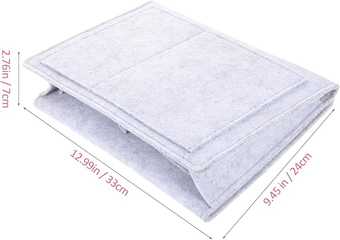 Gatuida Bedside Organizer Basket Felt Bed Pocket Hanging Storage Bag Organizing Pouch Bedside