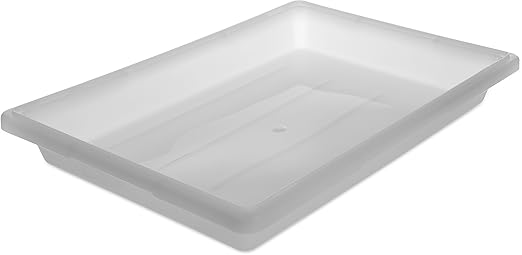Carlisle FoodService Products Storplus 5 Gallon Food Storage Container with Stackable Design for Kitchen and Restaurants, Polyethylene (Pe), White