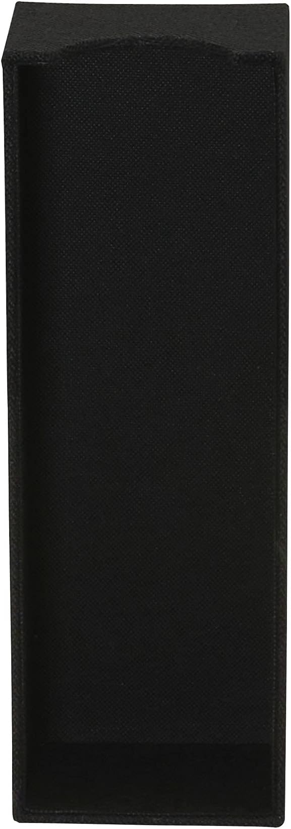 Household Essentials 2-Pack of Drawer Organizers, Sturdy Chipboard with Soft Polyester Cover, Handy and Fashionable Organization Solution, 3” H x 4” W x 12” D, Black Linen