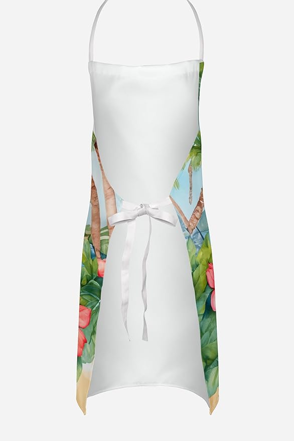 Caroline's Treasures Dachshund Luau Apron Cooking Kitchen Server Baking Crafts Gardening for Adult Women Men, Unisex, Large, Multicolor
