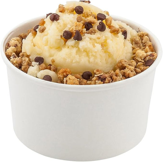 Coppetta 12-Ounce Dessert Cups, 50 Disposable Ice Cream Cups - Lids Sold Separately, Sturdy, White Paper Frozen Yogurt Bowls, For Hot And Cold Foods, Perfect For Gelato Or Mousse - Restaurantware