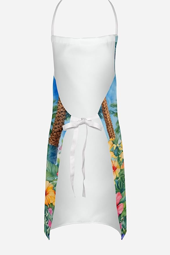 Caroline's Treasures Dalmatian Luau Apron Cooking Kitchen Server Baking Crafts Gardening for Adult Women Men, Unisex, Large, Multicolor