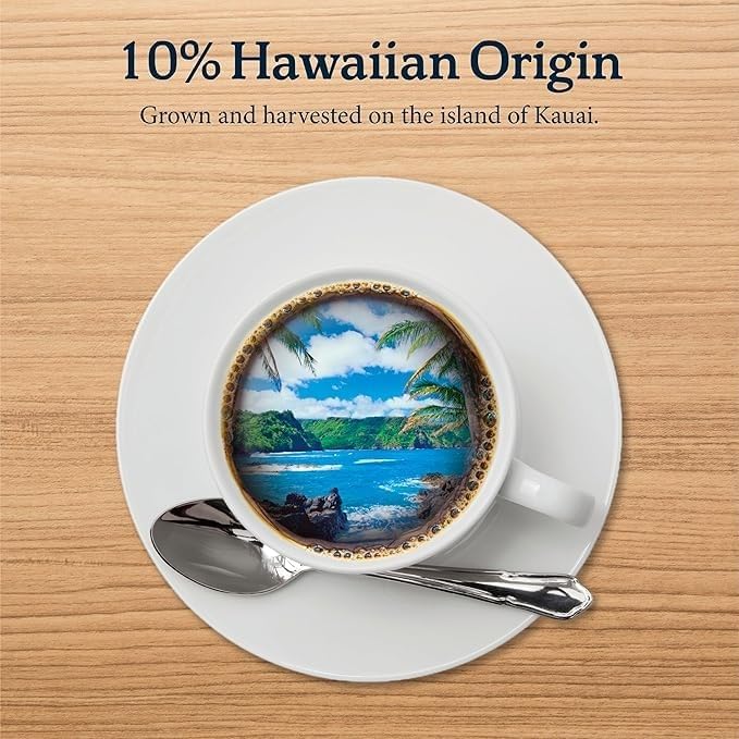 Kauai Coffee K-Cup Pods for Keurig Brewers – Arabica Coffee, 10% Hawaiian – Medium Roast, Banana Flavor with Creamy Vanilla – Banana Crème (Pack of 6)