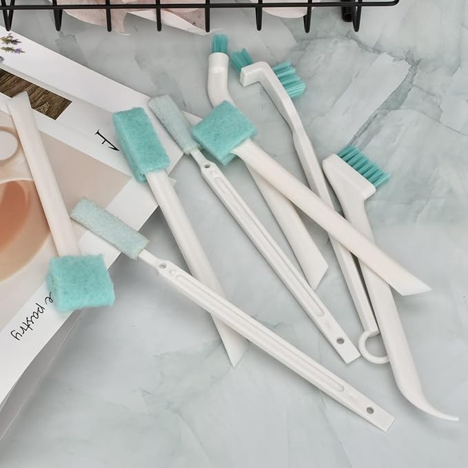 Small Cleaning Brushes for Household Cleaning Deep Detail Crevice Cleaning Tool Kit Tiny Scrub Cleaner Brush for Small Holes Corner Space Gaps Keyboard Bottle Window Seal Sill