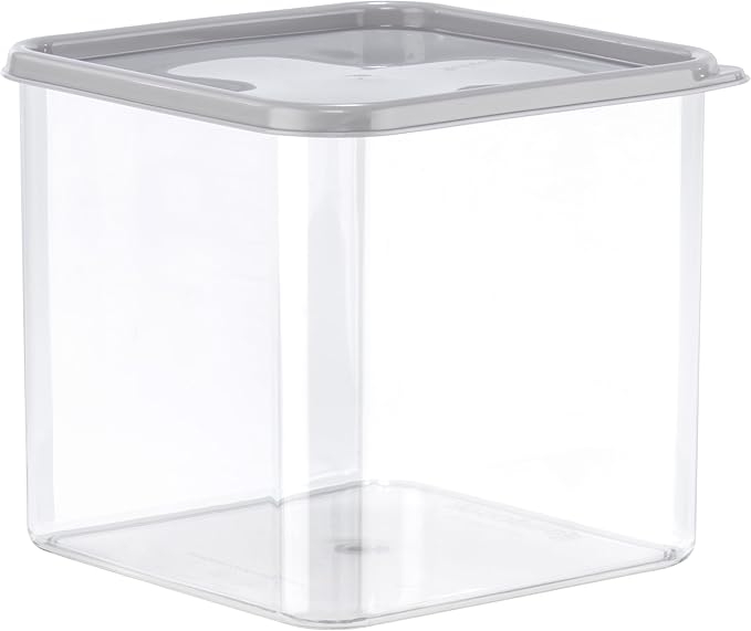 GoodCook Food Storage Container with Lid BPA-Free Square Modular & Stackable Design, 3-Quart, Clear