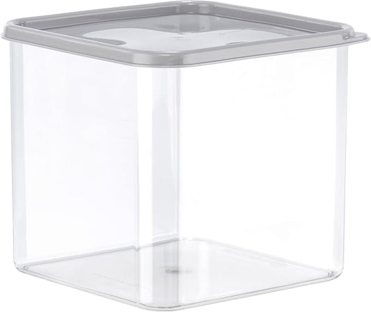 GoodCook Food Storage Container with Lid BPA-Free Square Modular & Stackable Design, 3-Quart, Clear