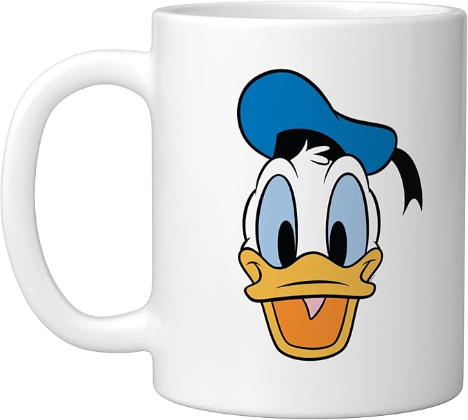 Disney Donald Duck Three Caballeros Trip Matching Big Face Ceramic Mug, White
