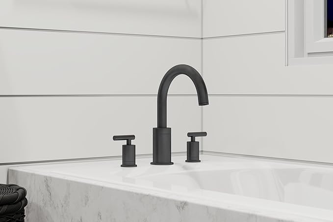 Pfister Contempra 2-Handle Roman Tub Faucet Matte Black RT65NCB