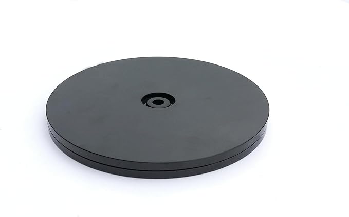 FixtureDisplays® 6" Black Plastic Spinner Lazy Susan Turntable Organizer for Spice Rack Table Cake Kitchen Pantry Decorating 16975-NEW-NF