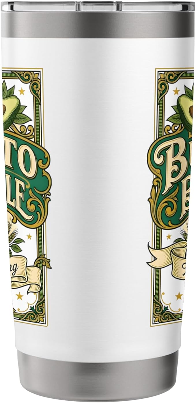 Burrito Brown Ale Mexican Food Retro Funny Beer Label Stainless Steel Insulated Tumbler