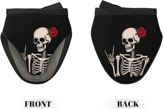 1 Pcs Mini Silicone Oven Mitts Skull Red Rose Floral Heat Resistant Grill Gloves with Hanging Loop, Valentine's Day Little Kitchen Mittens for Cooking Baking BBQ